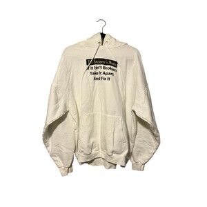 Engineering Hoodie Size XL White